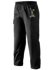 Pattern Print Cargo Pants Men Outdoor Trousers