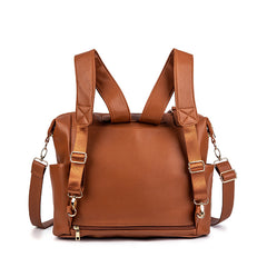 PU Mommy Bag Ladies Handbag Large Capacity Diaper Bag Backpack