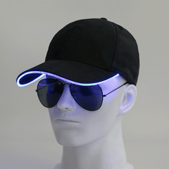 Unisex Sunshade Baseball Cap with LED Light
