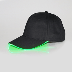 Unisex Sunshade Baseball Cap with LED Light