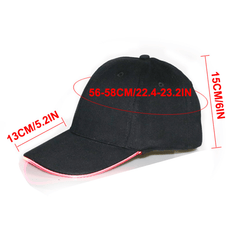 Unisex Sunshade Baseball Cap with LED Light