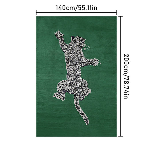 Leopard Print Rug European Style Carpets Fluffy Soft Large Area Carpet