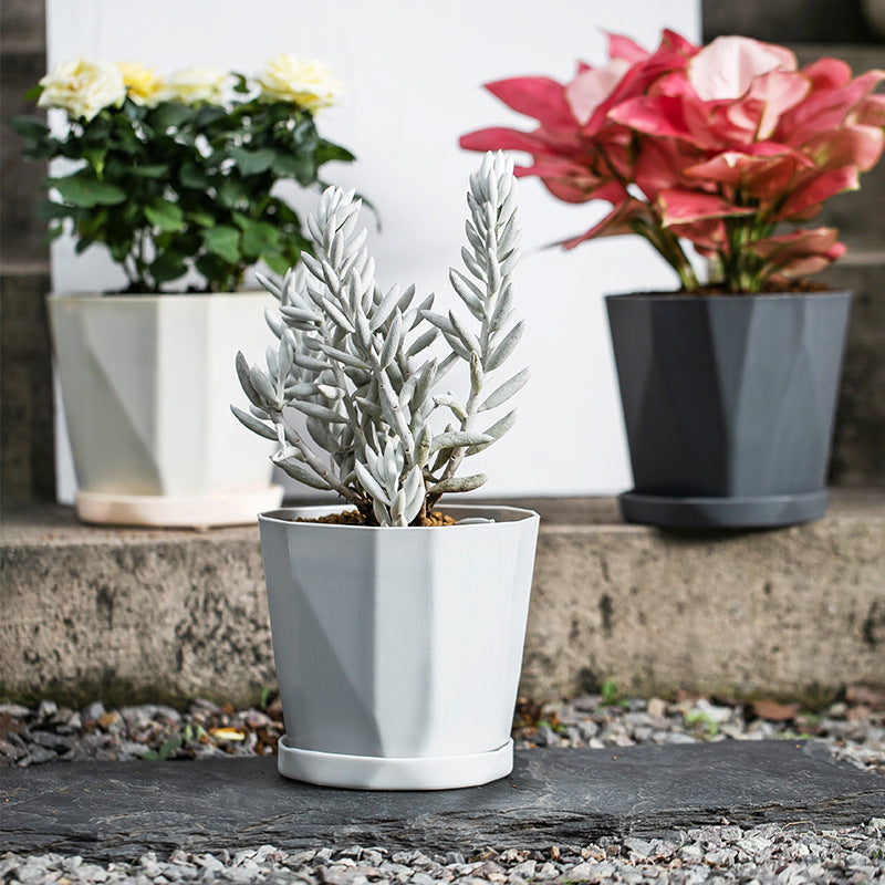 Nordic Style Resin Flower Pot for Green Plants