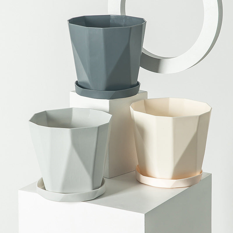 Nordic Style Resin Flower Pot for Green Plants