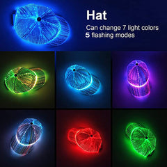 LED Fiber Optic Light Cap for Bar Jumping