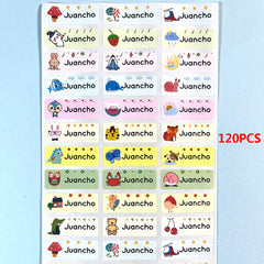 Personalized Name Tag Sticker Waterproof Labels School Office