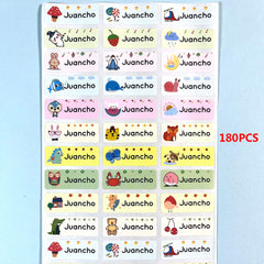 Personalized Name Tag Sticker Waterproof Labels School Office