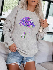 Harmony Graphic Print Sweatshirt for Fall & Winter