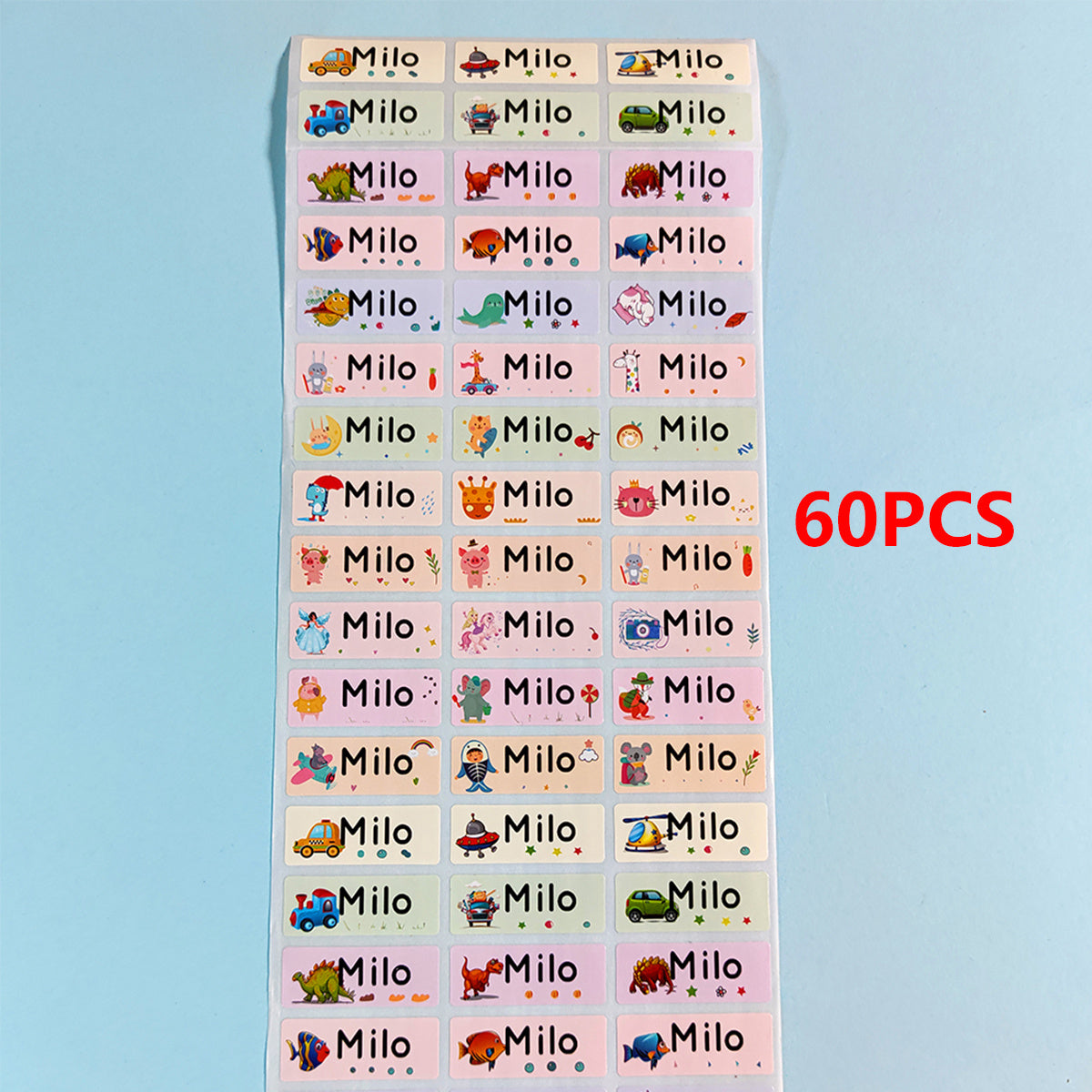 Personalized Name Stickers Customized Labels Waterproof