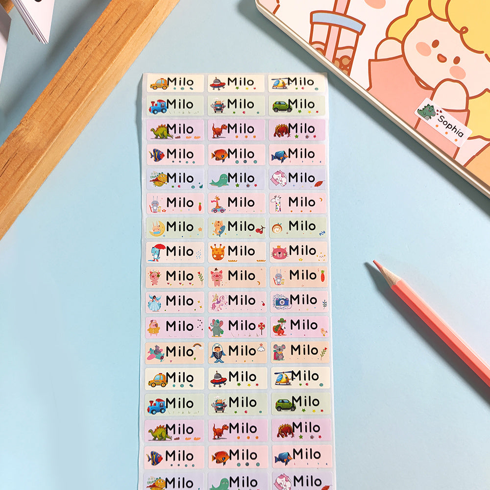Personalized Name Stickers Customized Labels Waterproof