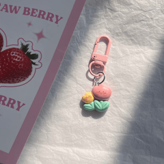 Radish Rabbit Keychain Ins Heart School Bag Attachments Pink
