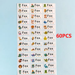 Custom Cartoon Name Stickers Waterproof School Labels