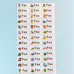 Custom Cartoon Name Stickers Waterproof School Labels