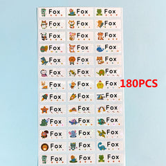 Custom Cartoon Name Stickers Waterproof School Labels