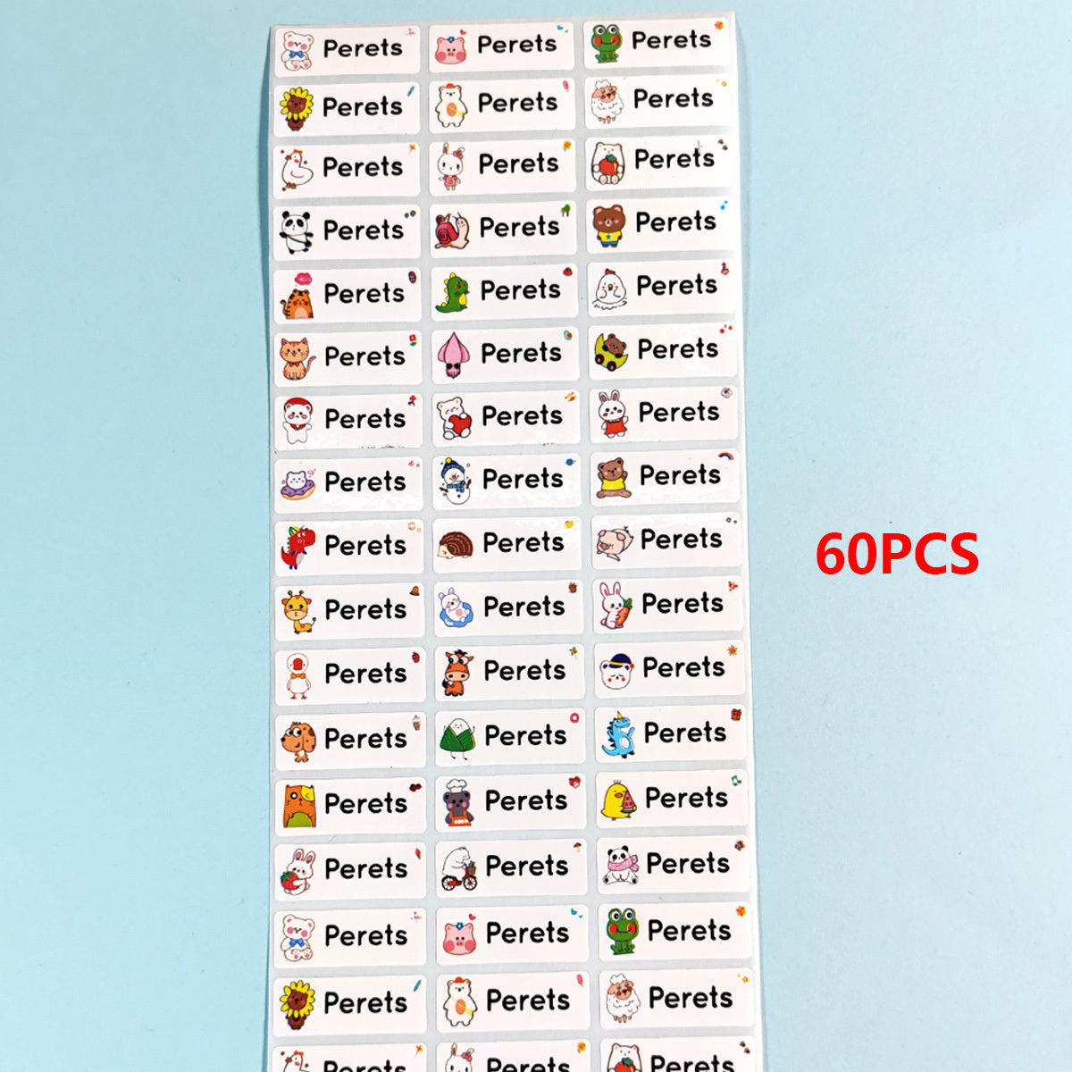 Custom Unicorn Name Sticker Label in Spanish Waterproof Pegatina Nombre