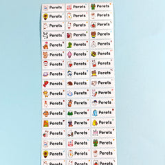 Custom Unicorn Name Sticker Label in Spanish Waterproof Pegatina Nombre