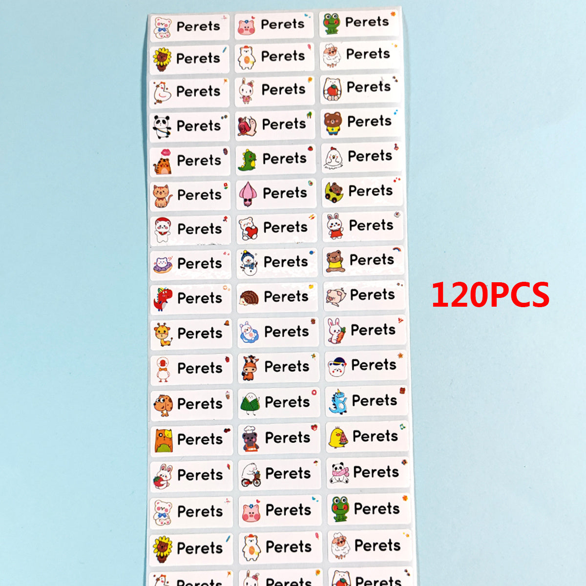 Custom Unicorn Name Sticker Label in Spanish Waterproof Pegatina Nombre