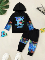 Boy's T REX KING OF THE JUNGLE Outfit Set
