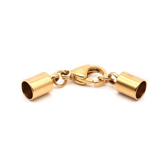 Stainless Steel Leather Connection Clasps Round Hole 1 5 10mm DIY Jewelry Making