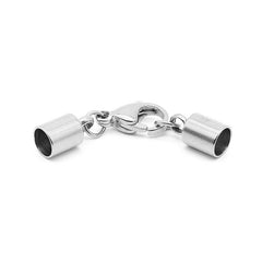 Stainless Steel Leather Connection Clasps Round Hole 1 5 10mm DIY Jewelry Making