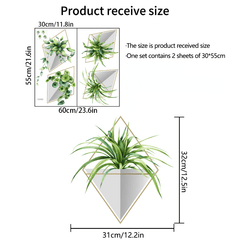 DIY Plant Art Decals Wall Stickers for Home Decor