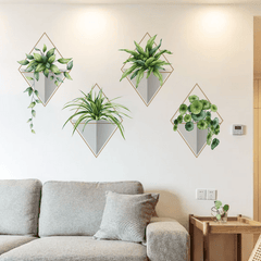 DIY Plant Art Decals Wall Stickers for Home Decor