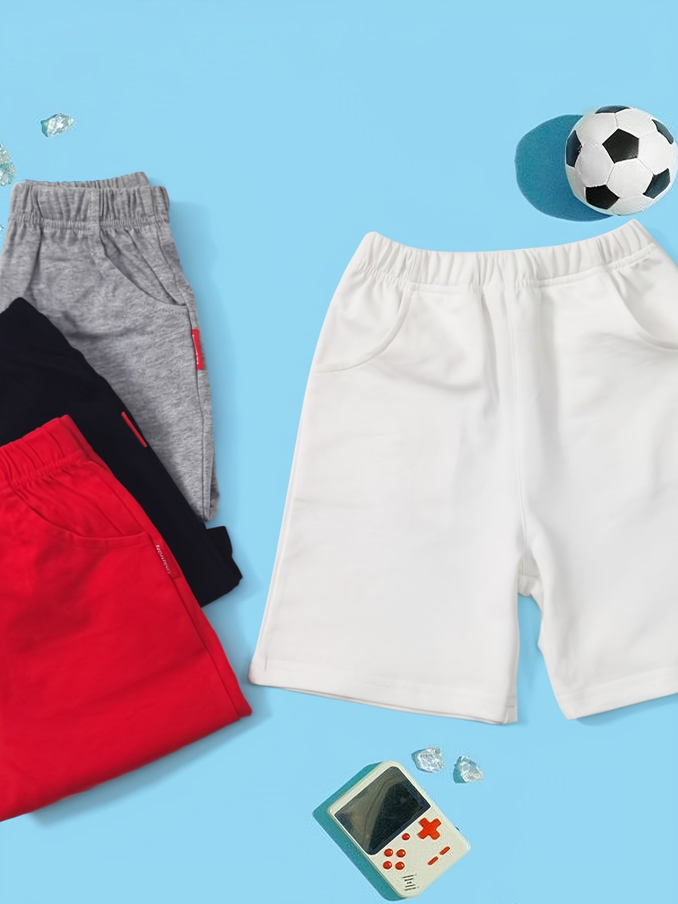 Boys Solid Outdoor Shorts for Summer