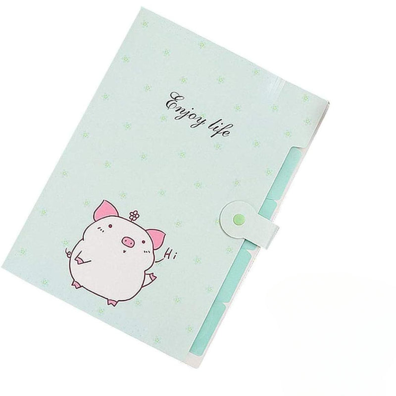 Cartoon Organ Bag Student Girls Layer Organizer Folder Large Capacity