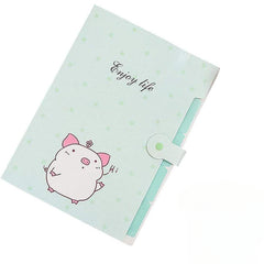 Cartoon Organ Bag Student Girls Layer Organizer Folder Large Capacity