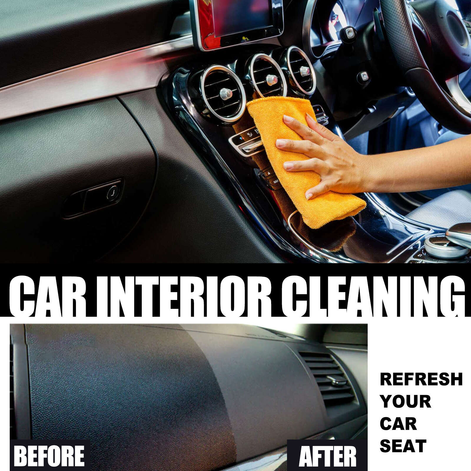Car Interior Cleaner for Dashboard and Leather Stain Removal