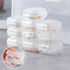 10 Pcs Mini Empty Storage Box Jewelry Organizer Portable Container For Travel
