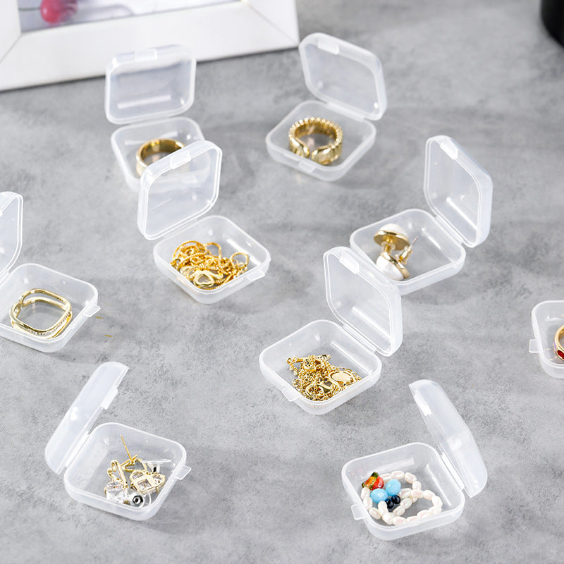 10 Pcs Mini Empty Storage Box Jewelry Organizer Portable Container For Travel