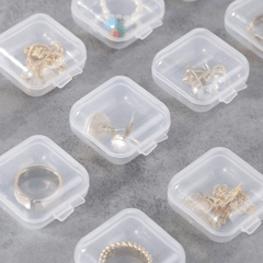 10 Pcs Mini Empty Storage Box Jewelry Organizer Portable Container For Travel