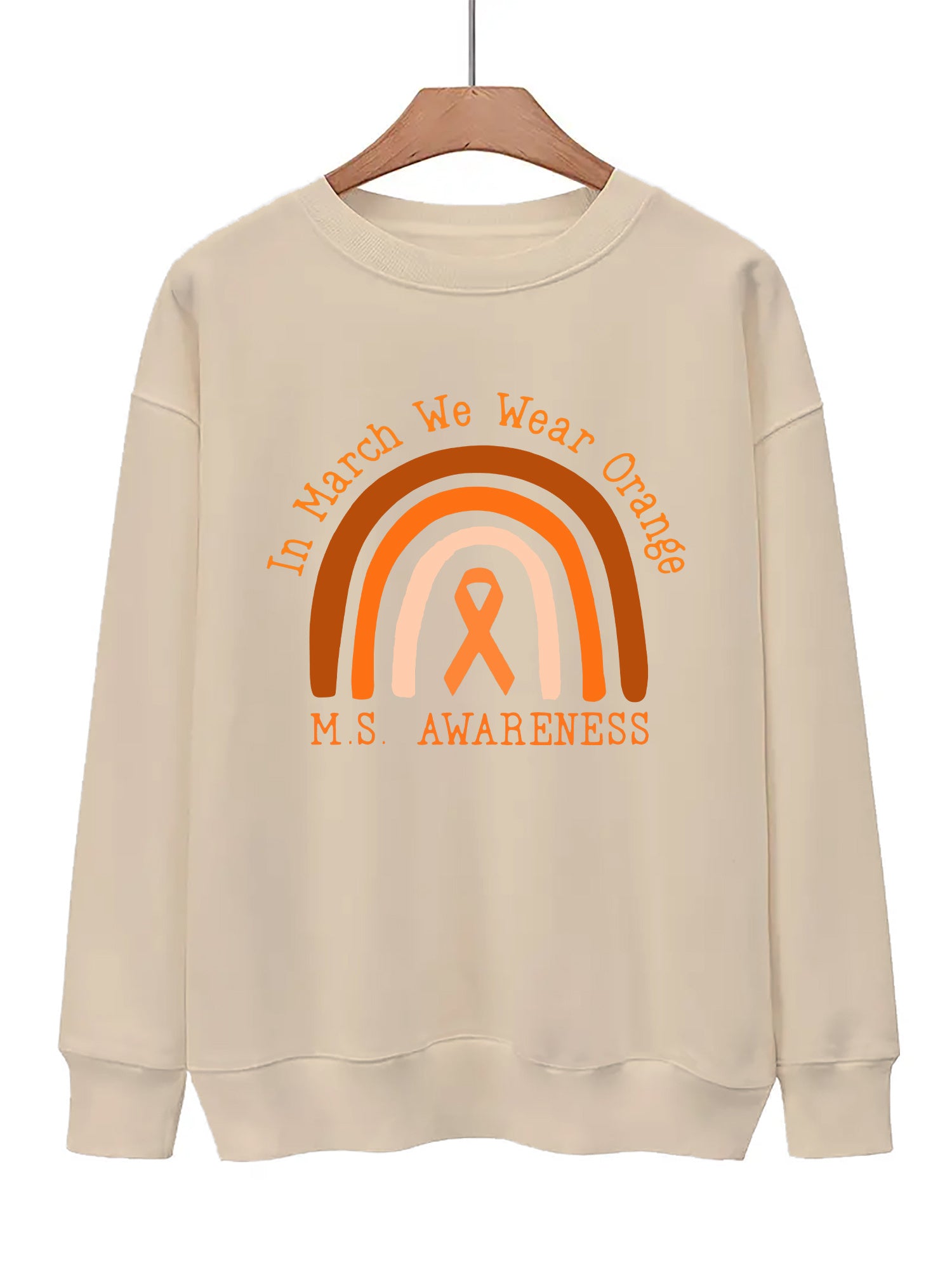Graphic Print Pullover Sweatshirt for Women