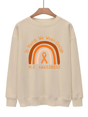 Graphic Print Pullover Sweatshirt for Women