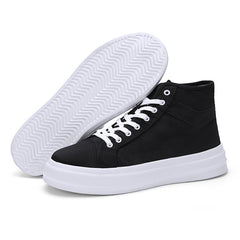Women's High Top Canvas Lace Up Board Shoes Outdoor Casual Sneakers