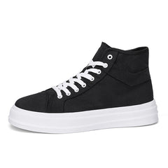 Women's High Top Canvas Lace Up Board Shoes Outdoor Casual Sneakers