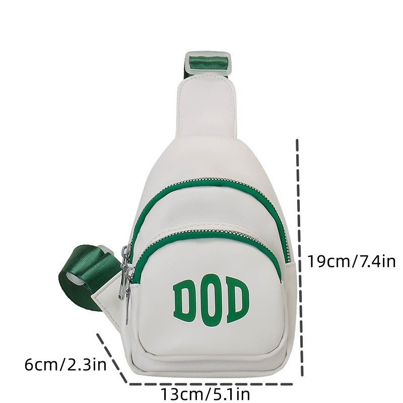 Kids Letter Shoulder Bag Crossbody Coin Purse for Travel Sports