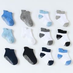 6pairs Non-slip Baby Floor Socks for Infants Learning to Walk Indoor Activities
