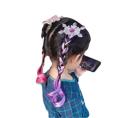 Kids Colored Wig Clip Long Curly Hair