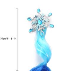 Kids Colored Wig Clip Long Curly Hair