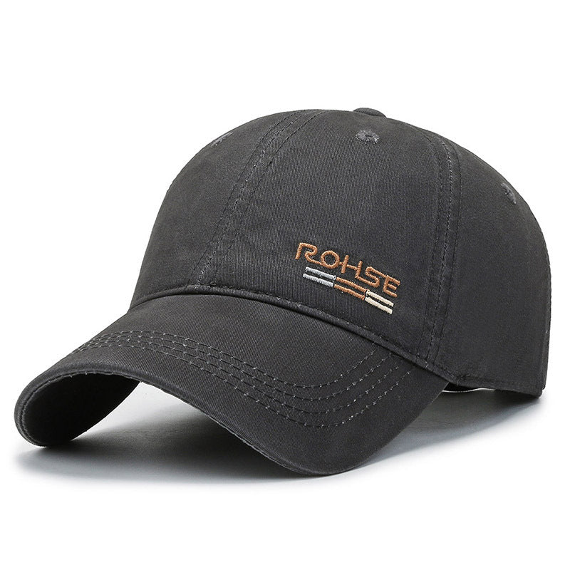 Letter Embroidery Baseball Cap Solid Unisex Adjustable Sunscreen Dad Hats