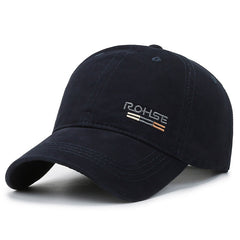 Letter Embroidery Baseball Cap Solid Unisex Adjustable Sunscreen Dad Hats