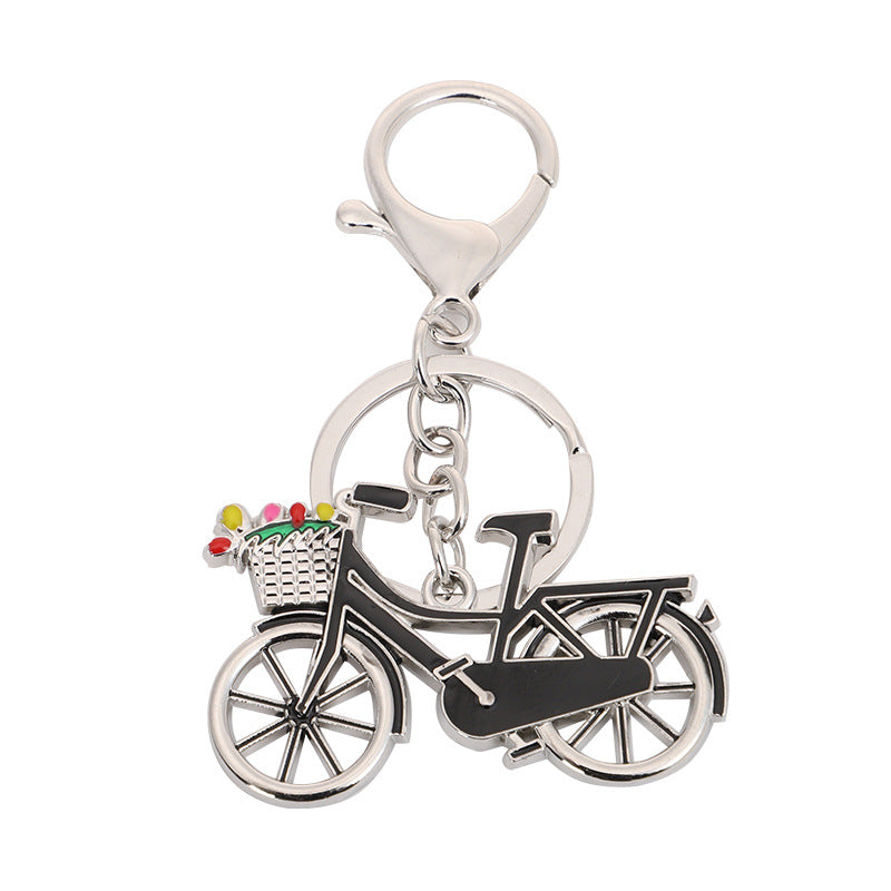 Creative Bicycle Keychain Zinc Alloy Pendant Small Gift