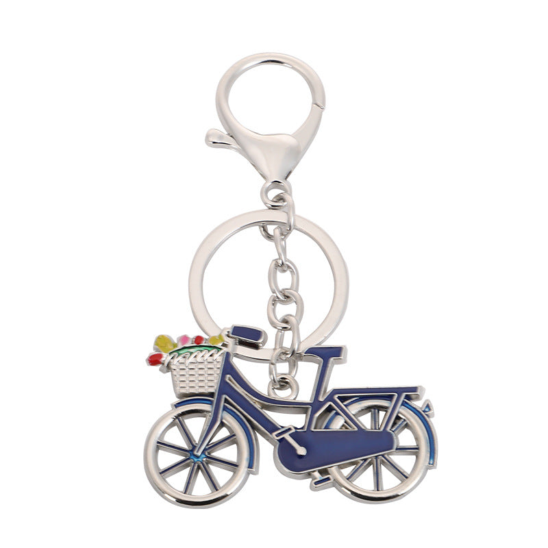 Creative Bicycle Keychain Zinc Alloy Pendant Small Gift