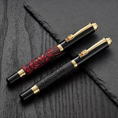 Personalized Round Metal Ink Fountain Pen With Fine Nib - Business Gift