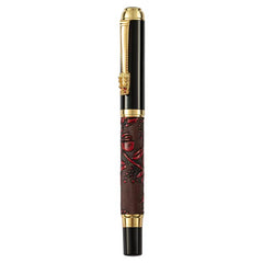 Personalized Round Metal Ink Fountain Pen With Fine Nib - Business Gift