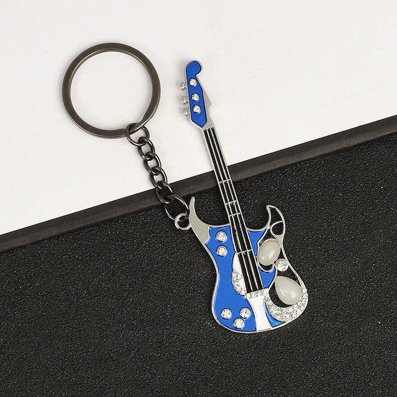 Creative Guitar Pendant Keychain Bag Backpack Ornament