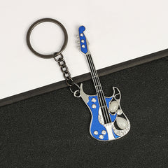 Creative Guitar Pendant Keychain Bag Backpack Ornament
