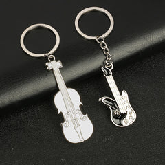 Creative Guitar Pendant Keychain Bag Backpack Ornament